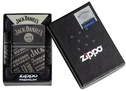 Zippo Jack Daniels Model Windproof Pocket Fuel Refillable Lighter, BIS Certified