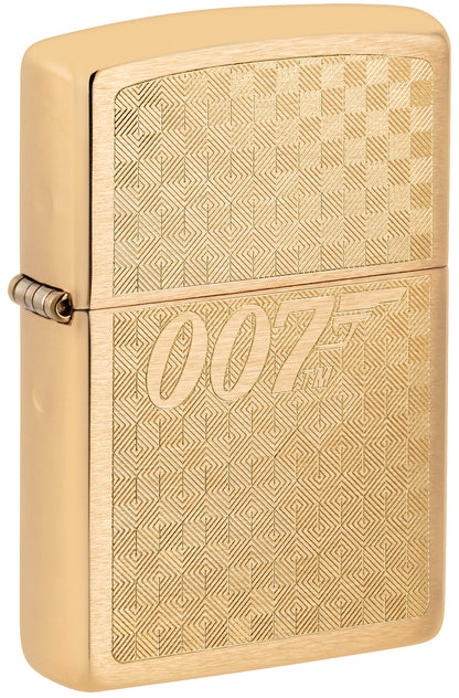 Zippo Bond 007 Gun Logo Model Windproof Pocket Fuel Refillable Lighter, BIS Certified