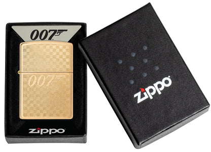 Zippo Bond 007 Gun Logo Model Windproof Pocket Fuel Refillable Lighter, BIS Certified