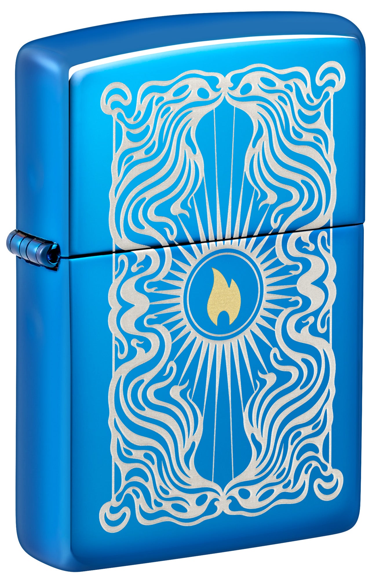Zippo Fancy Flame Design Model Windproof Pocket Fuel Refillable Lighter, BIS Certified