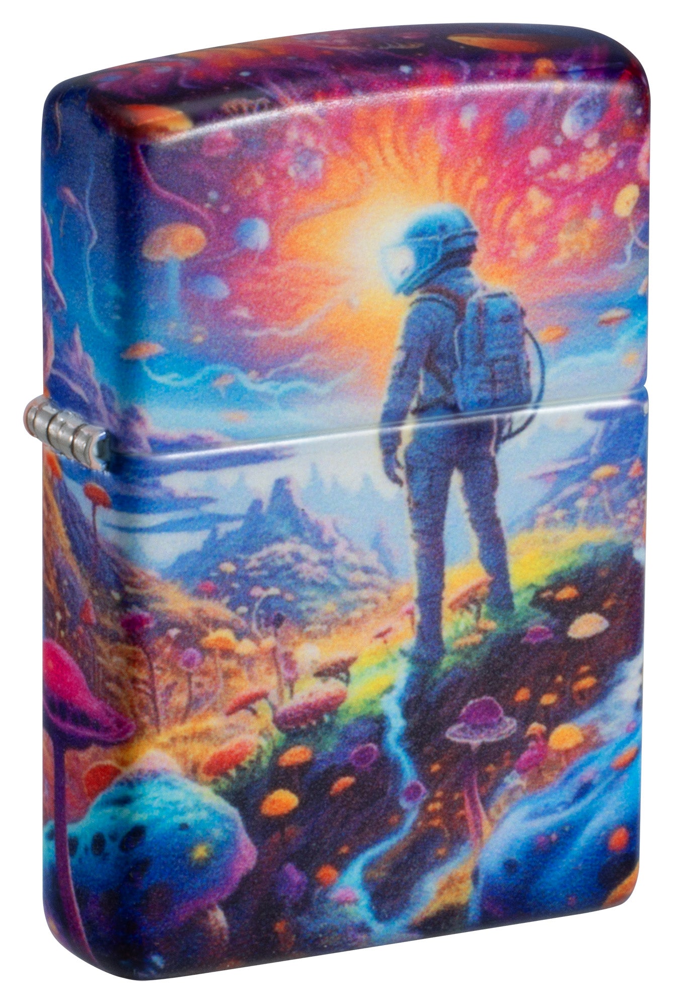 Zippo Mushroom Forest Design Model Windproof Pocket Fuel Refillable Lighter, BIS Certified