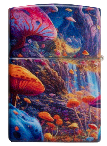 Zippo Mushroom Forest Design Model Windproof Pocket Fuel Refillable Lighter, BIS Certified