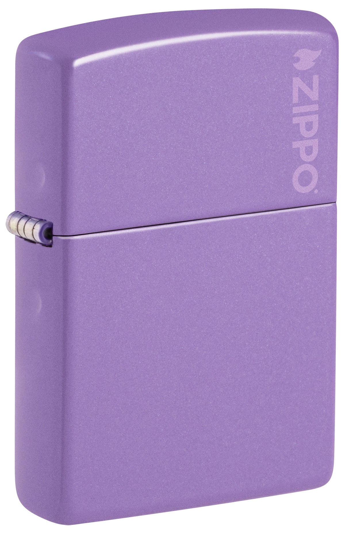 Zippo Logo Smoky Lavender Windproof Pocket Fuel Refillable Lighter, BIS Certified