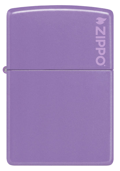 Zippo Logo Smoky Lavender Windproof Pocket Fuel Refillable Lighter, BIS Certified