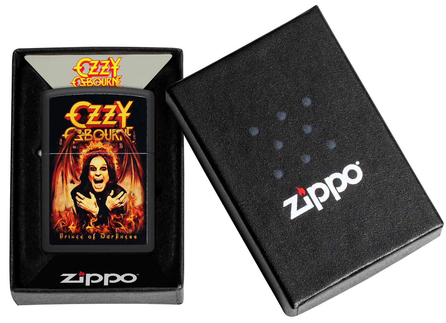 Zippo Ozzy Osboume Model Windproof Pocket Fuel Refillable Lighter, BIS Certified