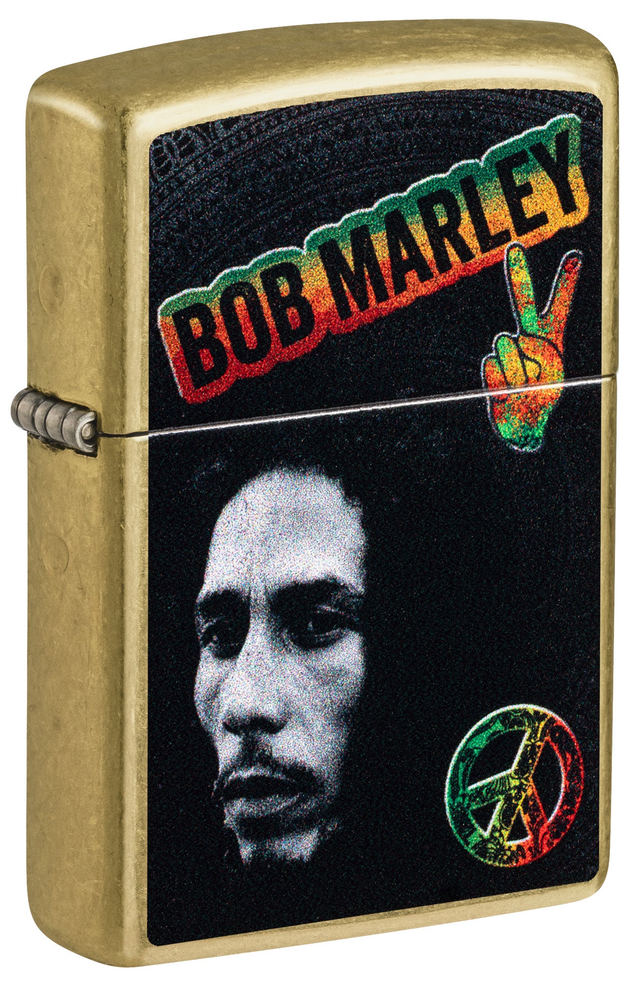 Zippo Bob Marley Model Windproof Pocket Fuel Refillable Lighter, BIS Certified
