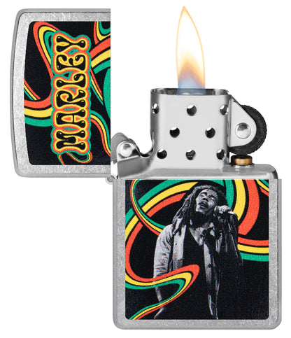 Zippo Bob Marley Model Windproof Pocket Fuel Refillable Lighter, BIS Certified
