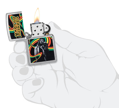 Zippo Bob Marley Model Windproof Pocket Fuel Refillable Lighter, BIS Certified