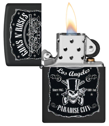 Zippo Guns N Roses Model Windproof Pocket Fuel Refillable Lighter, BIS Certified