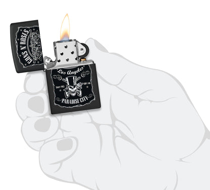 Zippo Guns N Roses Model Windproof Pocket Fuel Refillable Lighter, BIS Certified