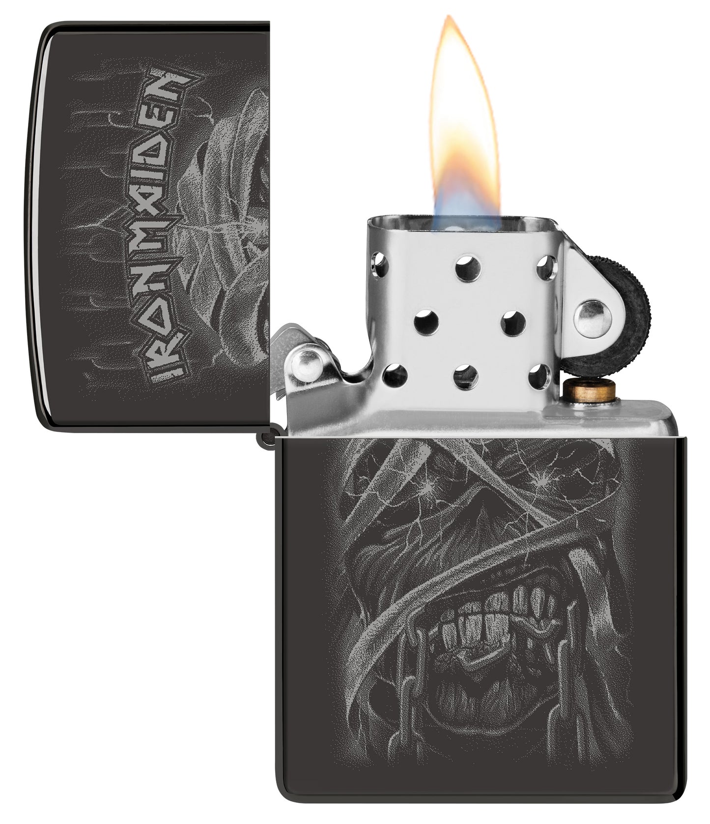 Zippo Iron Maiden Model Windproof Pocket Fuel Refillable Lighter, BIS Certified