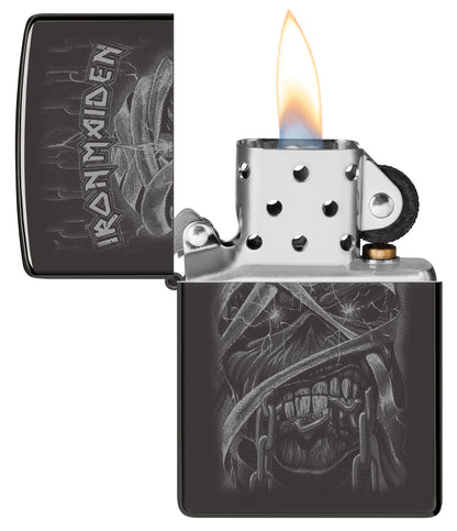 Zippo Iron Maiden Model Windproof Pocket Fuel Refillable Lighter, BIS Certified