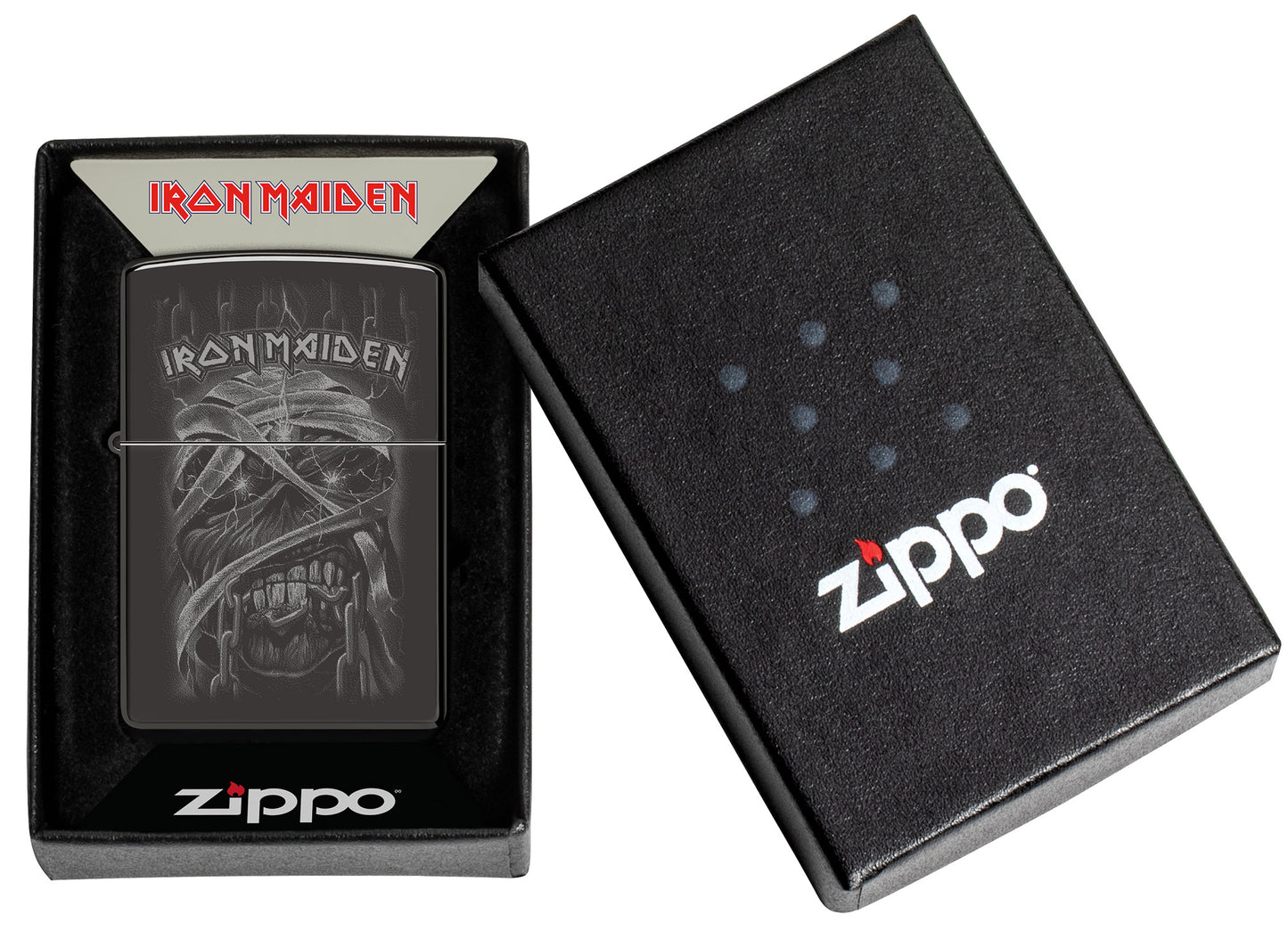 Zippo Iron Maiden Model Windproof Pocket Fuel Refillable Lighter, BIS Certified