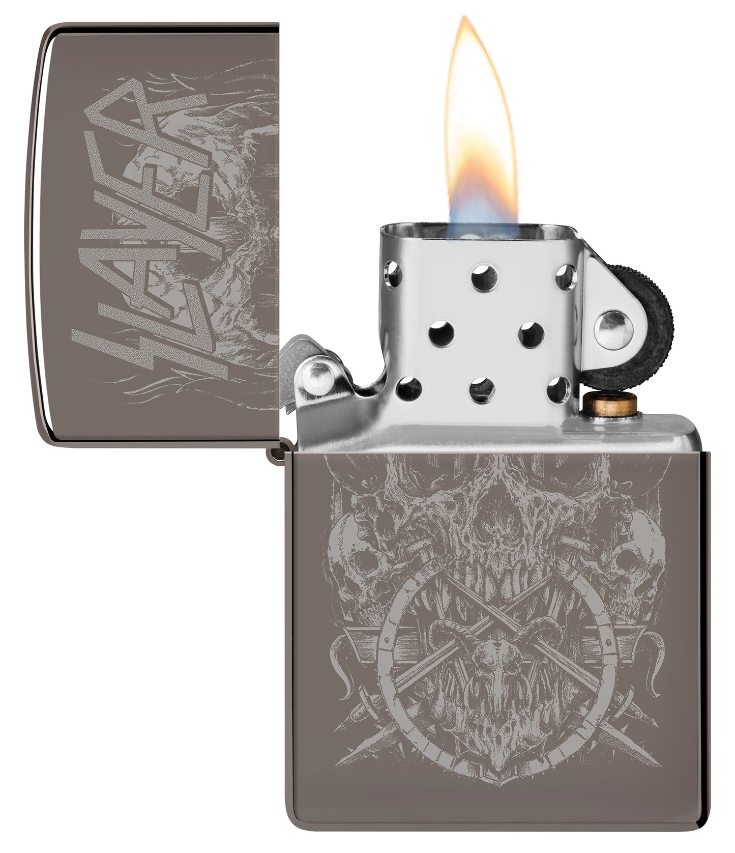 Zippo Slayer Model Windproof Pocket Fuel Refillable Lighter, BIS Certified