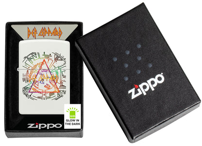 Zippo Def Leppard Model Windproof Pocket Fuel Refillable Lighter, BIS Certified