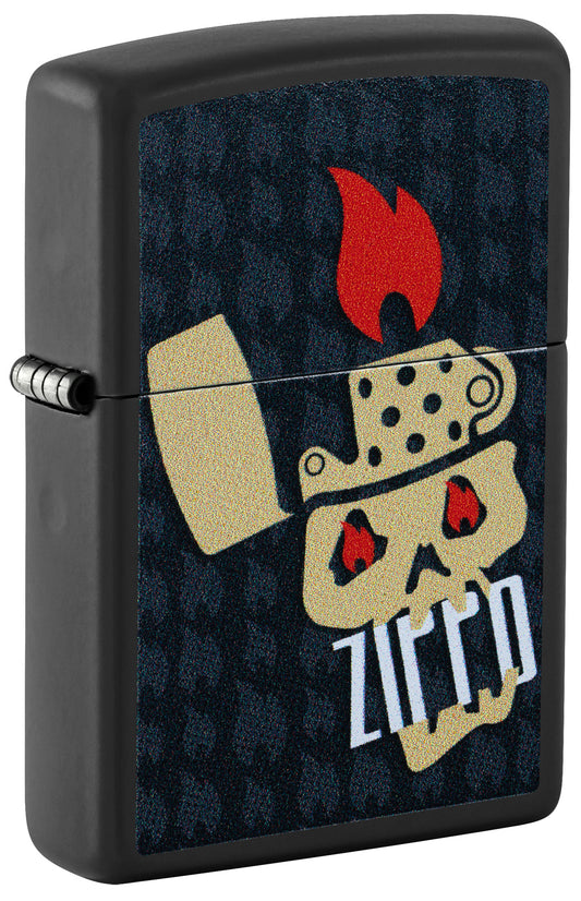 Zippo Skull Lighter Design Windproof Pocket Fuel Refillable Lighter, BIS Certified