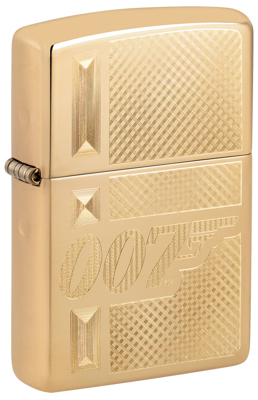 Zippo Bond BT 007 Gun Logo Windproof Pocket Fuel Refillable Lighter, BIS Certified