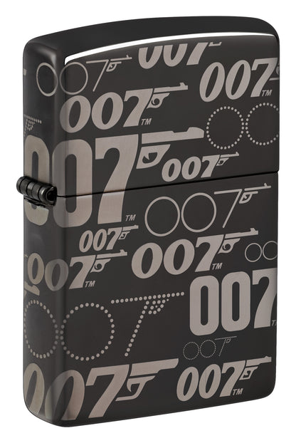 Zippo Bond BT 007 Gun Logo Windproof Pocket Fuel Refillable Lighter, BIS Certified