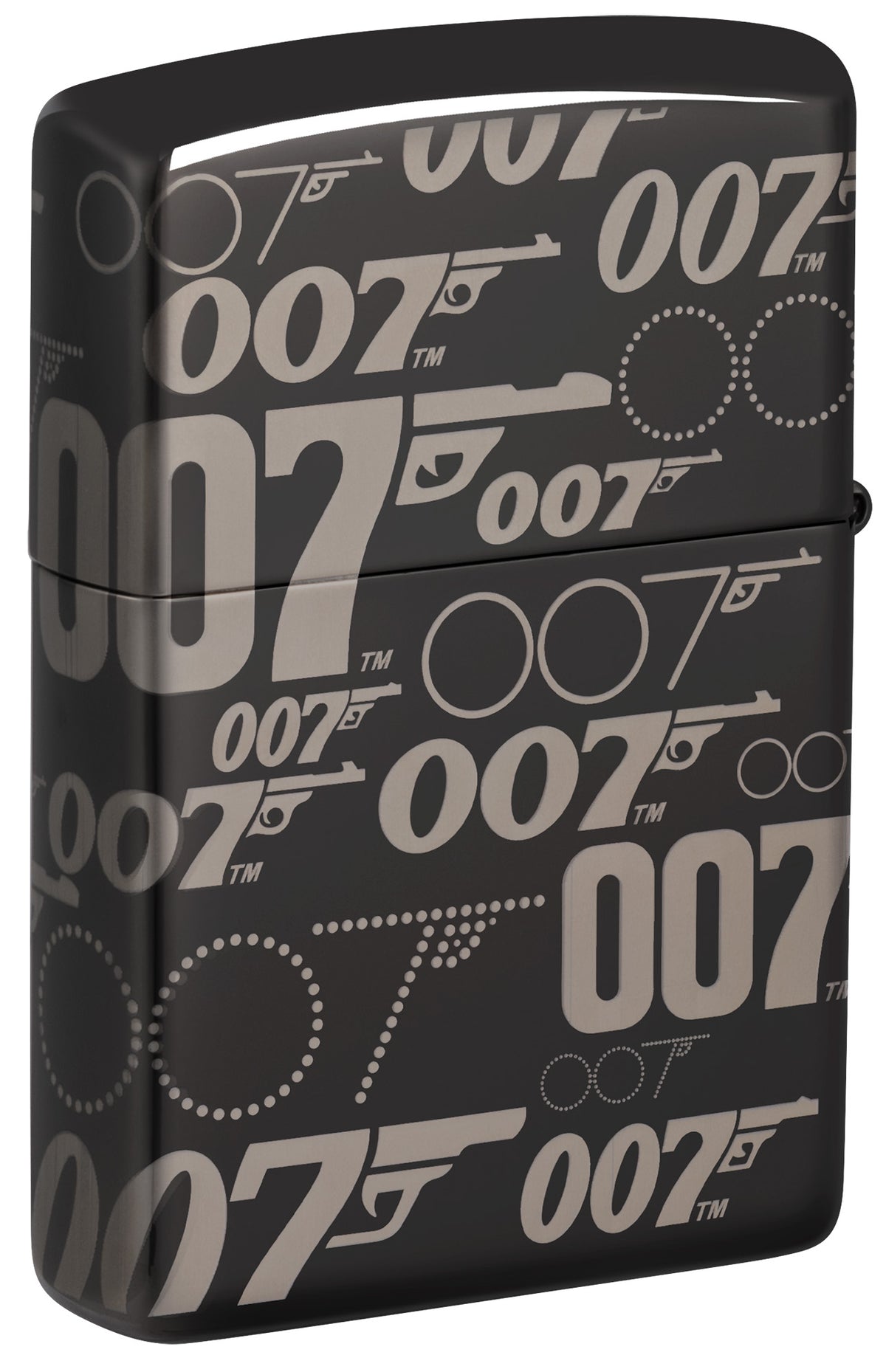 Zippo Bond BT 007 Gun Logo Windproof Pocket Fuel Refillable Lighter, BIS Certified