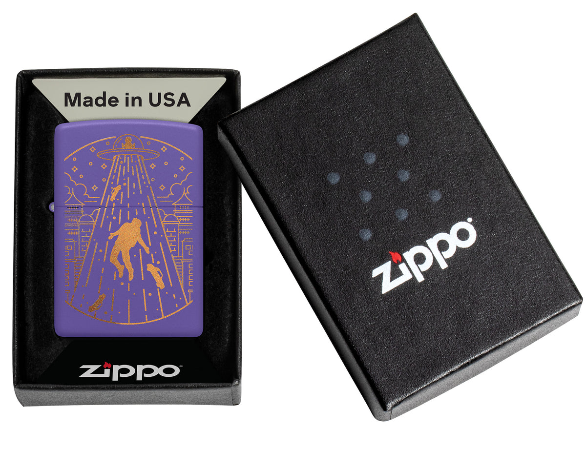 Zippo Abduction Design Windproof Pocket Fuel Refillable Lighter, BIS Certified