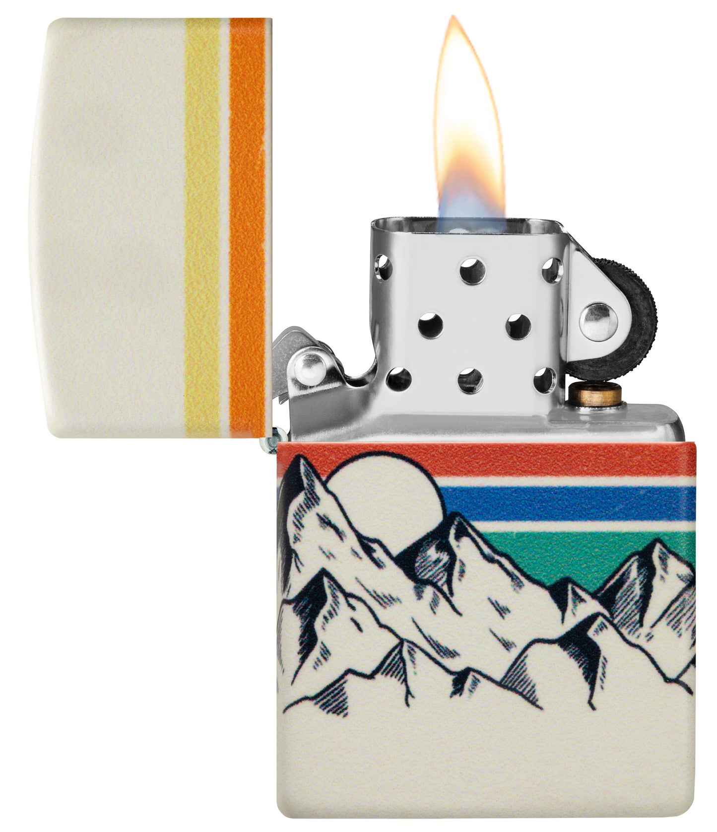 Zippo Mountain Design Model Windproof Pocket Fuel Refillable Lighter, BIS Certified