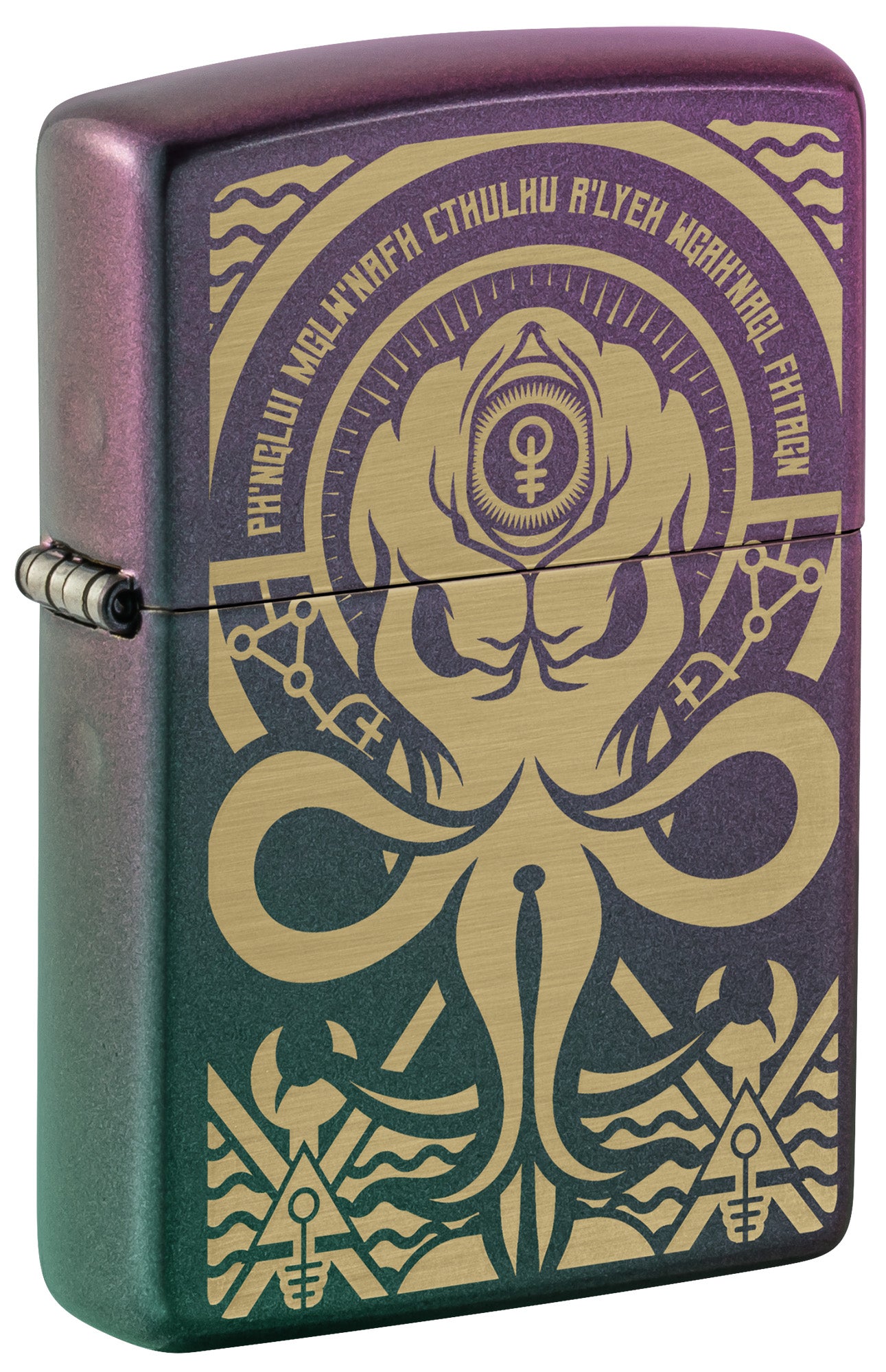 Zippo Evil Design Model Windproof Pocket Fuel Refillable Lighter, BIS Certified