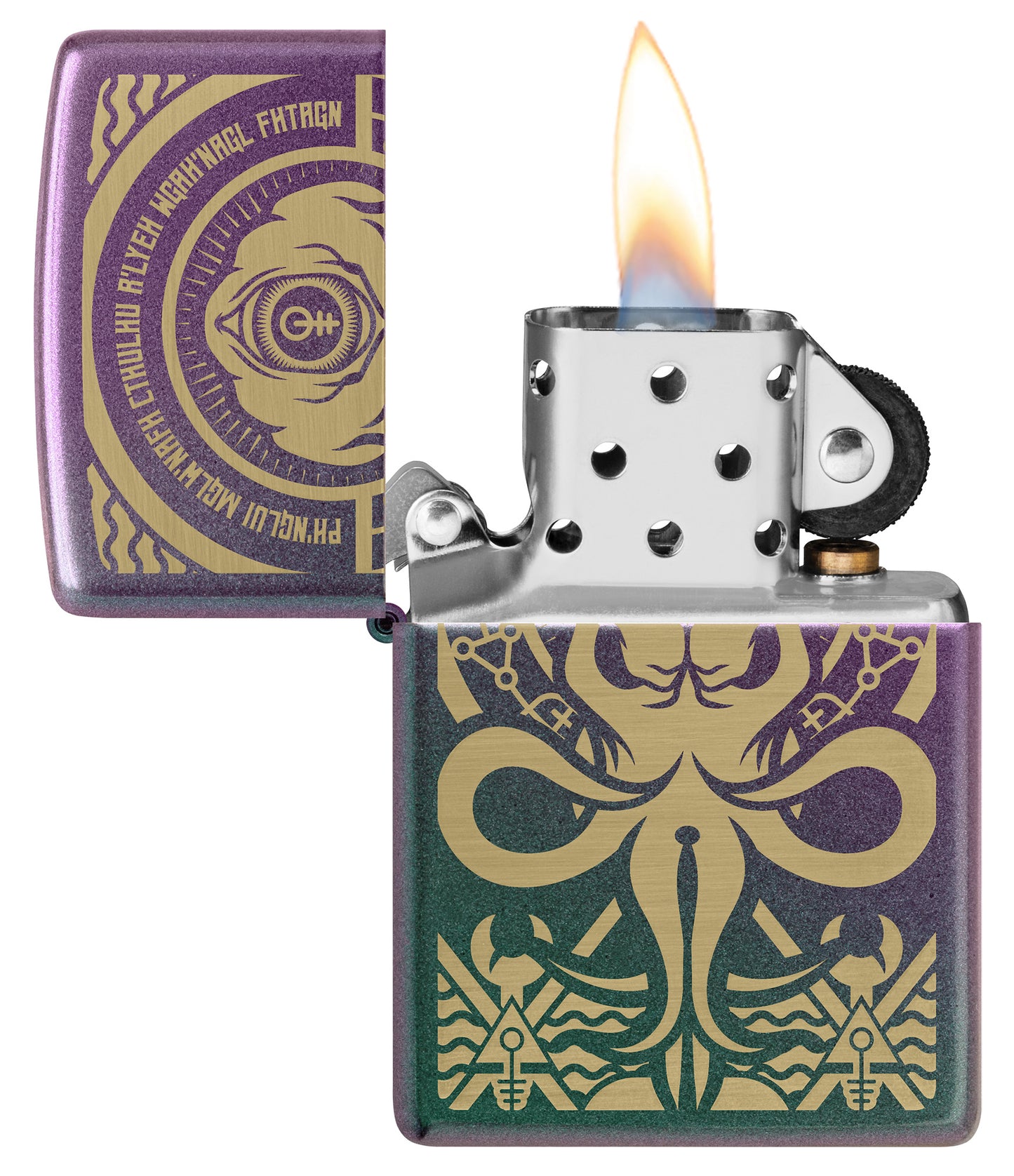 Zippo Evil Design Model Windproof Pocket Fuel Refillable Lighter, BIS Certified