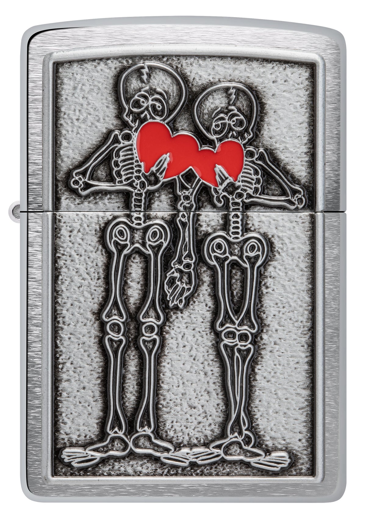 Zippo Couples Emblem Windproof Pocket Fuel Refillable Lighter, BIS Certified