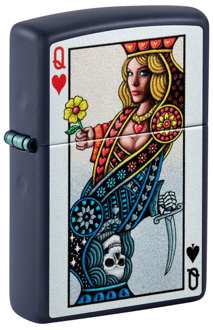 Zippo Queen Design Model Windproof Pocket Fuel Refillable Lighter, BIS Certified