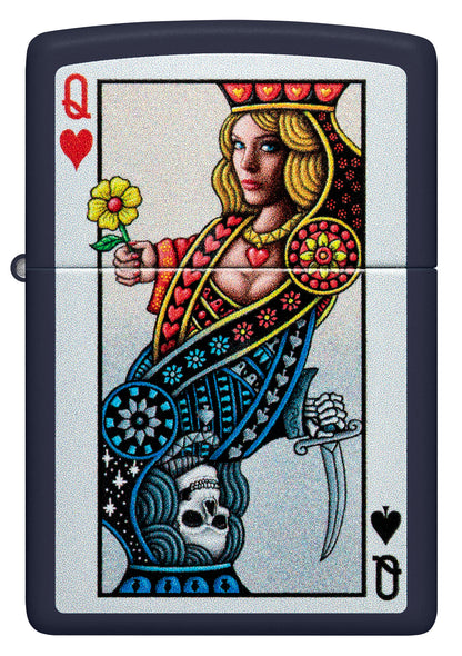 Zippo Queen Design Model Windproof Pocket Fuel Refillable Lighter, BIS Certified