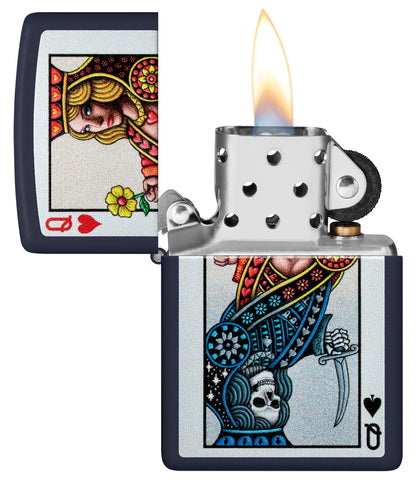 Zippo Queen Design Model Windproof Pocket Fuel Refillable Lighter, BIS Certified