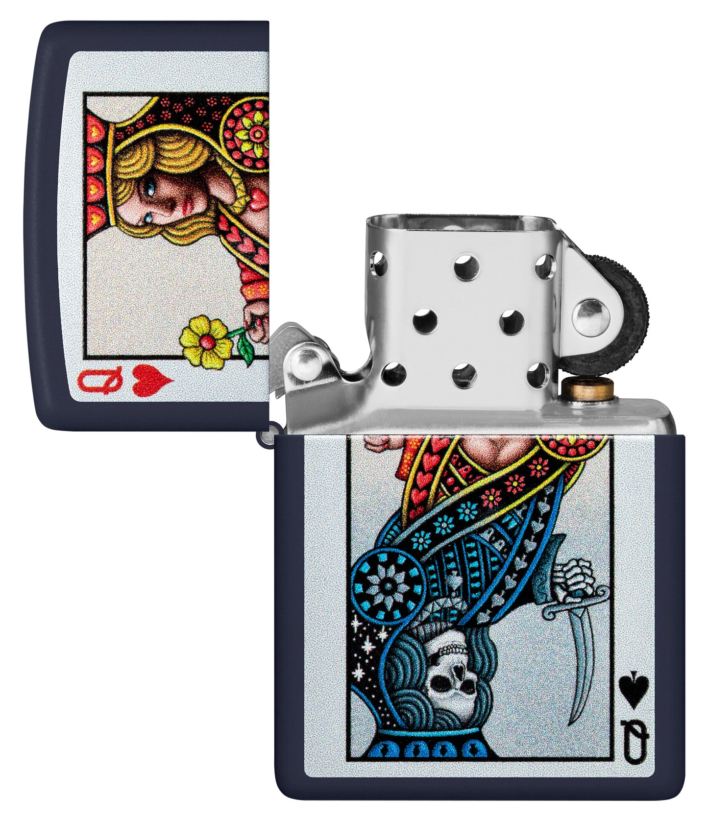 Zippo Queen Design Model Windproof Pocket Fuel Refillable Lighter, BIS Certified