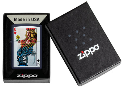Zippo Queen Design Model Windproof Pocket Fuel Refillable Lighter, BIS Certified