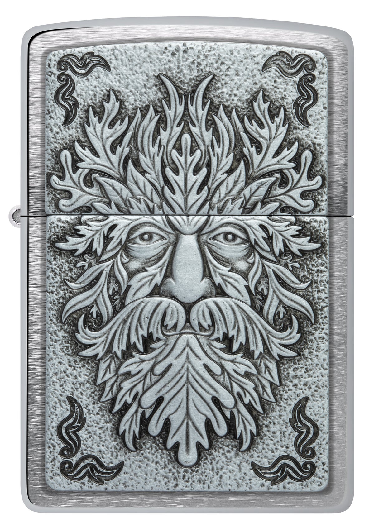 Zippo Green Man Emblem Windproof Pocket Fuel Refillable Lighter, BIS Certified
