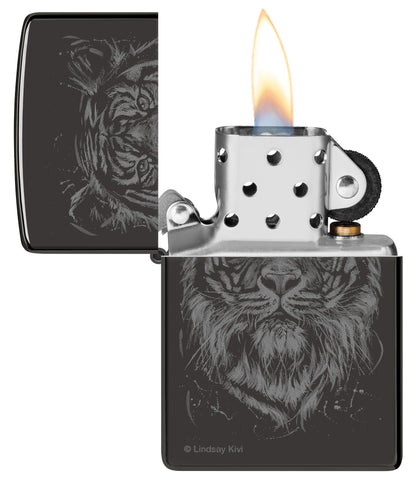 Zippo Lindsay Kivi Model Windproof Pocket Fuel Refillable Lighter, BIS Certified