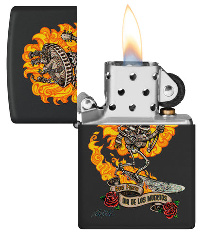 Zippo Rick Rietveld Model Windproof Pocket Fuel Refillable Lighter, BIS Certified