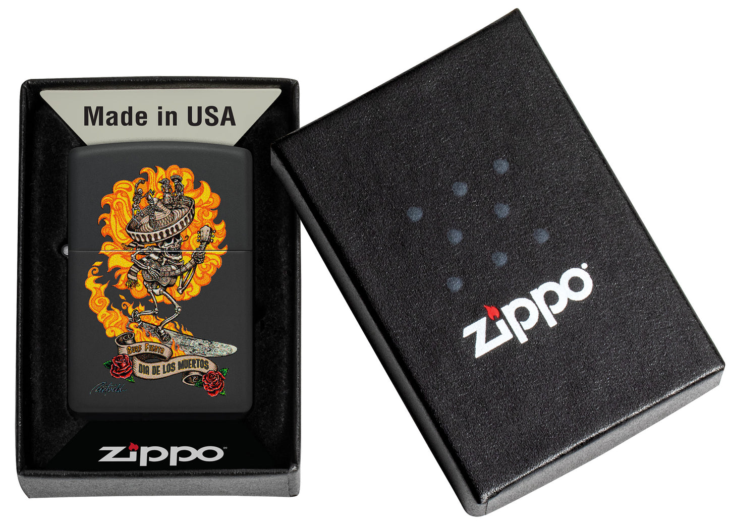 Zippo Rick Rietveld Model Windproof Pocket Fuel Refillable Lighter, BIS Certified