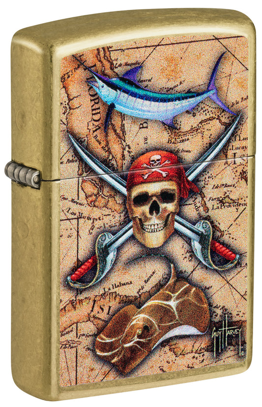 Zippo Guy Harvey Windproof Pocket Fuel Refillable Lighter, BIS Certified