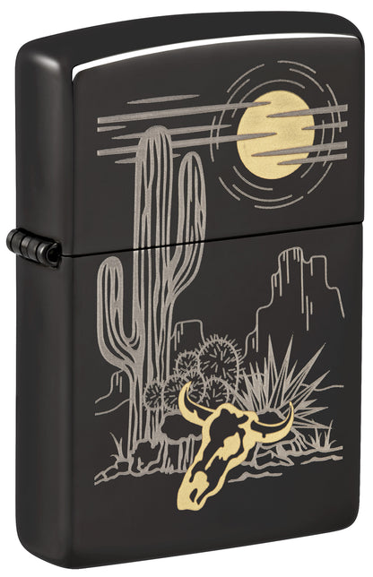 Zippo Western Design Model Windproof Pocket Fuel Refillable Lighter, BIS Certified