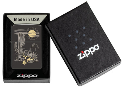 Zippo Western Design Model Windproof Pocket Fuel Refillable Lighter, BIS Certified