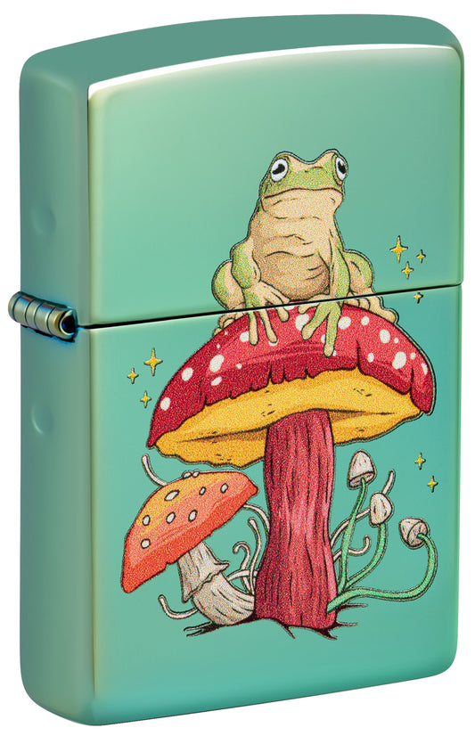 Zippo Mystical Frog Design Windproof Pocket Fuel Refillable Lighter, BIS Certified