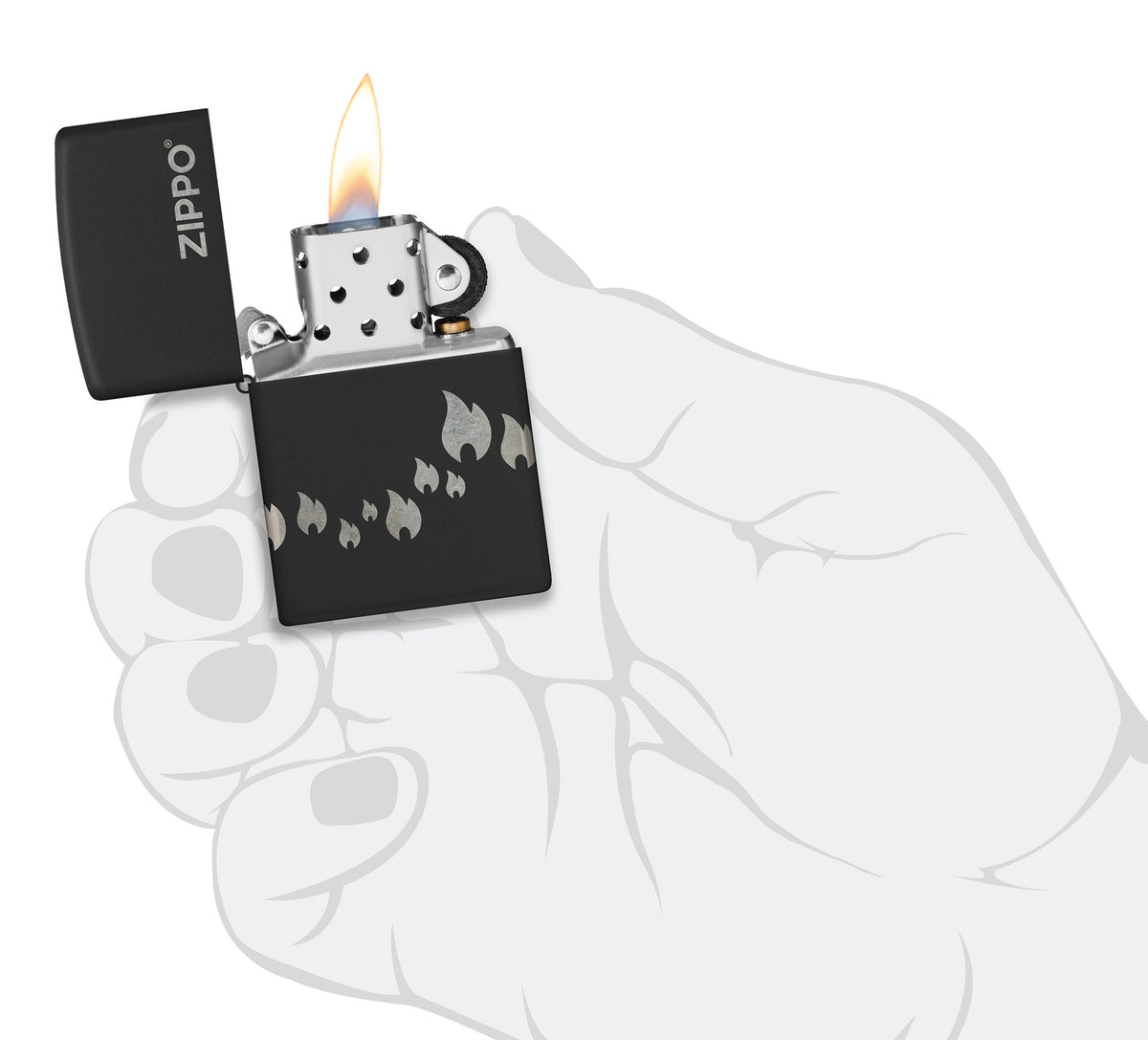 Zippo Design Windproof Pocket Fuel Refillable Lighter, BIS Certified