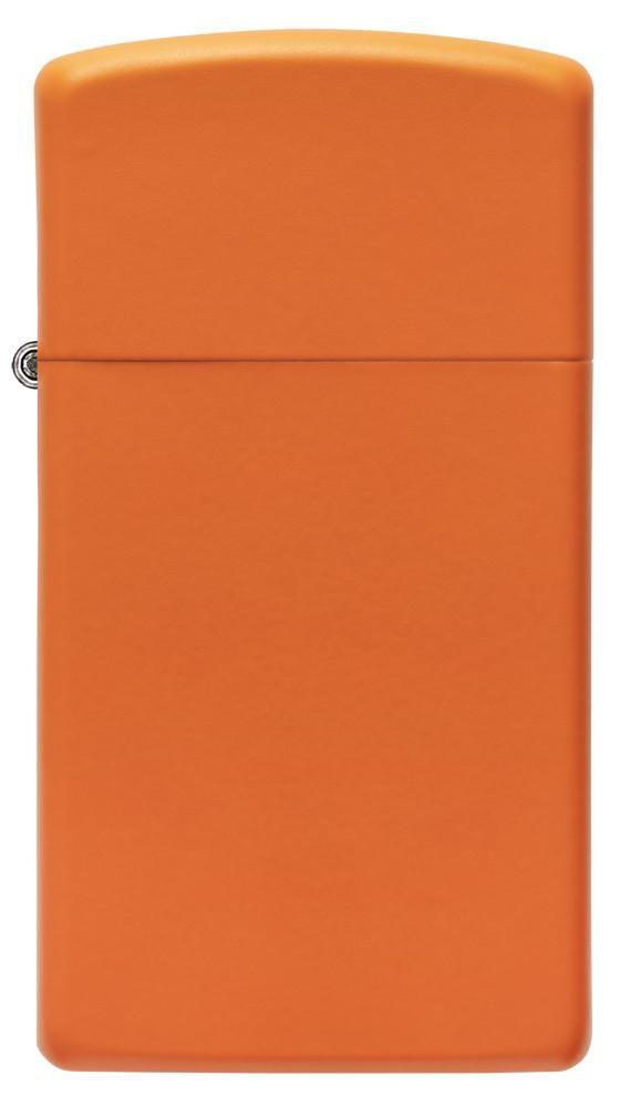 Slim Orange Matte Pocket Lighter