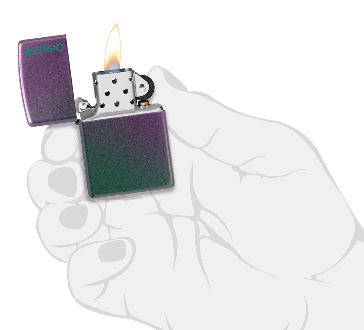 Zippo Logo Windproof Pocket Fuel Refillable Lighter, BIS Certified