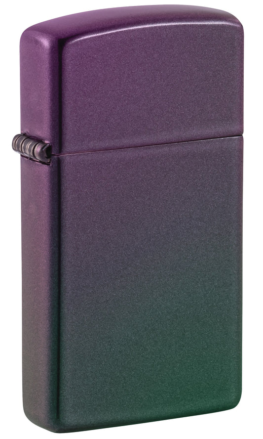 Zippo Slim Iridescent Windproof Pocket Fuel Refillable Lighter, BIS Certified