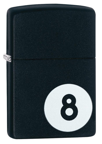 Eight Ball Pocket Lighter, Black Matte