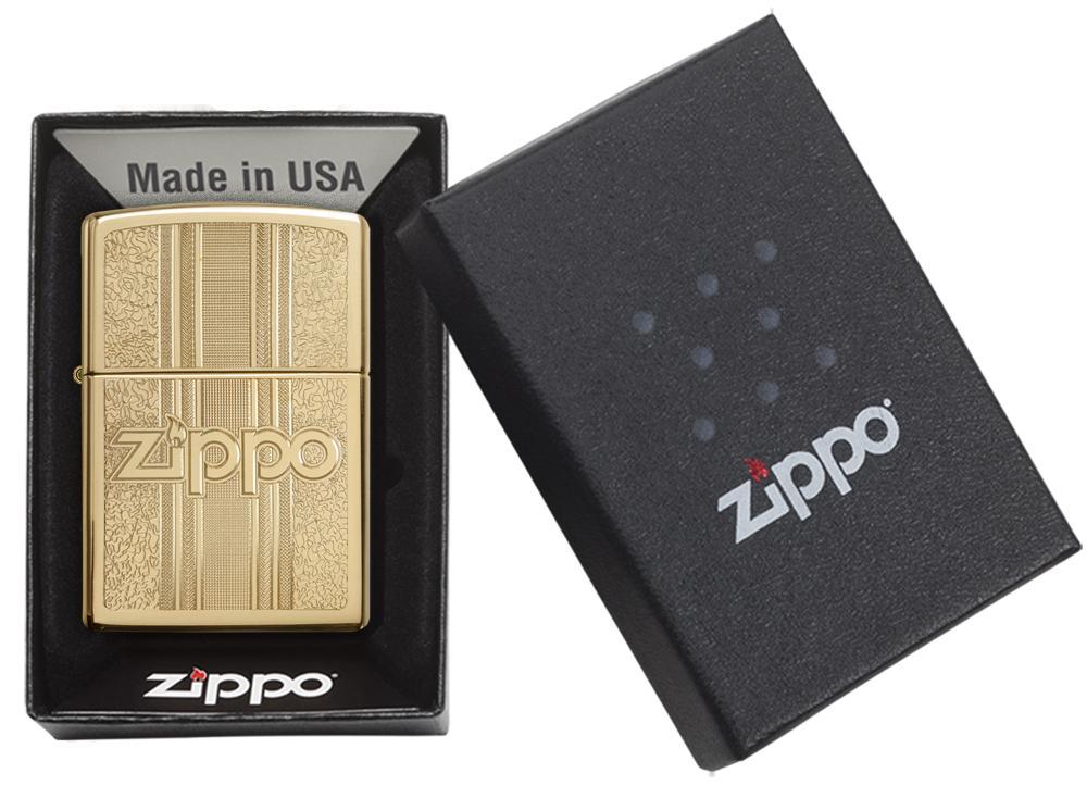 and Pattern Design High Polish Brass Pocket Lighter