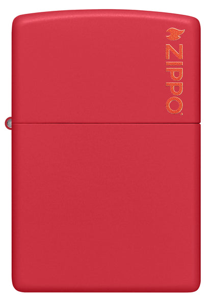Classic Red Matte with Zippo Logo Pocket Lighter