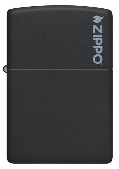 Classic Black Matte with Zippo Logo Pocket Lighter