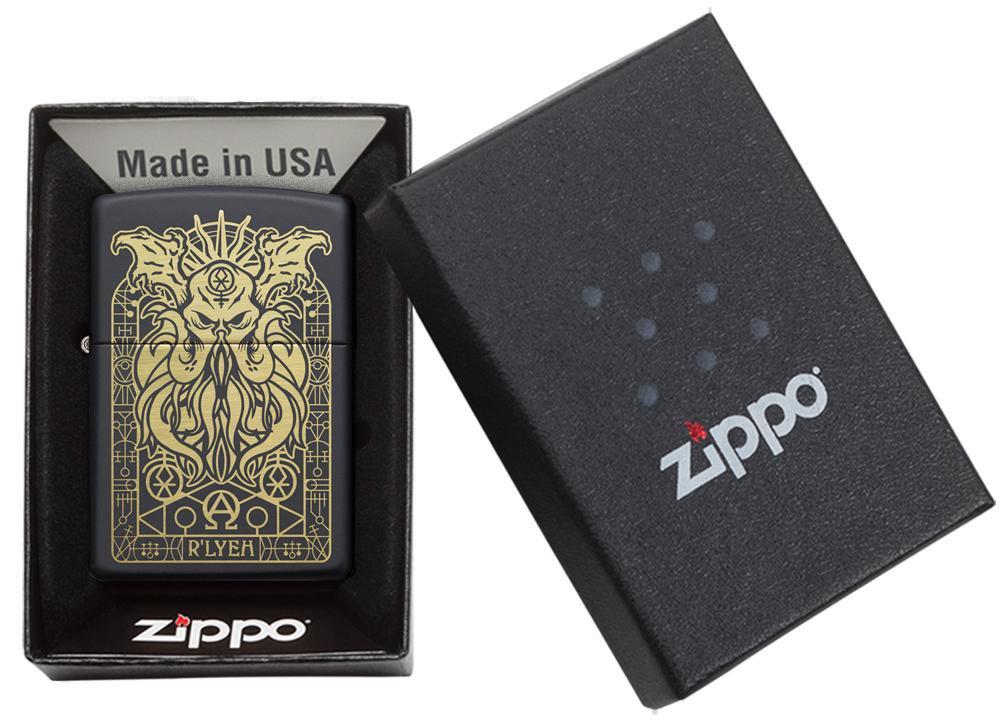 Monster Design Black Matte Pocket Lighter